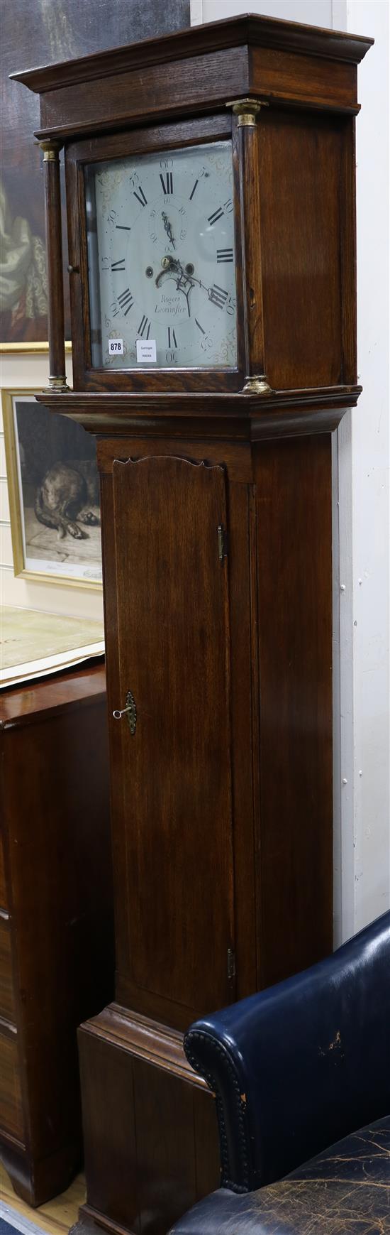 A Rogers of Leominster longcase clock H.194cm